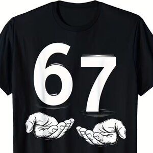 six-seven(67) kartatai meme t-shirt